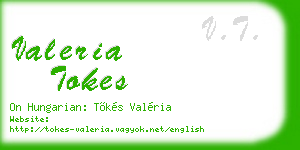 valeria tokes business card